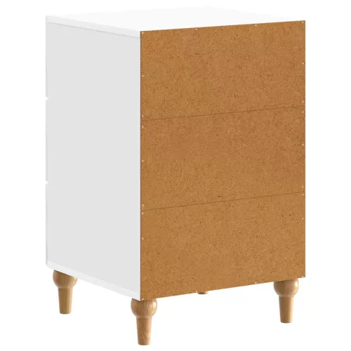  Éjjeliszekrény Magasfényű Fehér 43x 41 x 66,5 cm Szerelt Fa