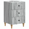  Éjjeliszekrény Szürke Sonoma 43x 41 x 66,5 cm Szerelt Fa