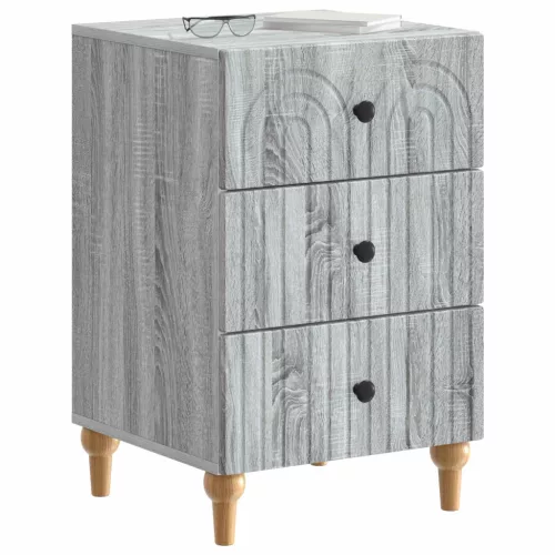  Éjjeliszekrény Szürke Sonoma 43x 41 x 66,5 cm Szerelt Fa