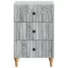  Éjjeliszekrény Szürke Sonoma 43x 41 x 66,5 cm Szerelt Fa