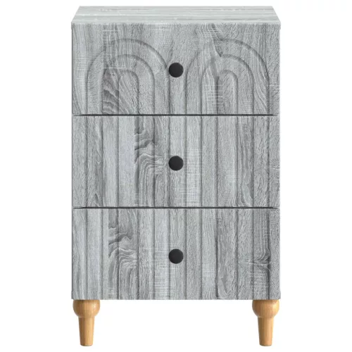  Éjjeliszekrény Szürke Sonoma 43x 41 x 66,5 cm Szerelt Fa