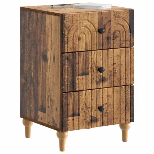  Éjjeliszekrény fiókkal Antik Fa 43x 41 x 66,5 cm Szerelt Fa