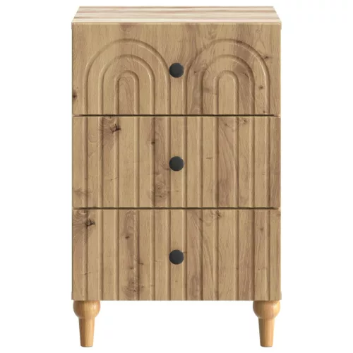  Éjjeliszekrény Kézműves Tölgy 43x 41 x 66,5 cm Szerelt Fa