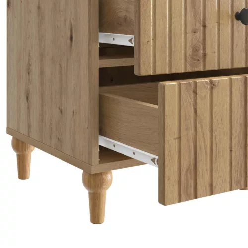  Éjjeliszekrény Kézműves Tölgy 43x 41 x 66,5 cm Szerelt Fa