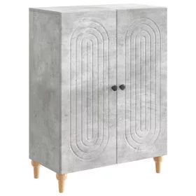  Széf Betonszürke 66 x 34,5 x 90 cm Szerelt Fa