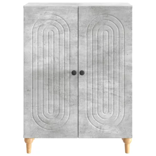  Széf Betonszürke 66 x 34,5 x 90 cm Szerelt Fa