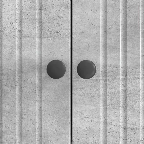  Széf Betonszürke 66 x 34,5 x 90 cm Szerelt Fa