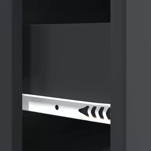  Fiókos szekrény Fekete 66 x 34,5 x 90 cm Szerelt Fa