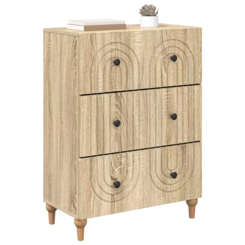  Fiókos szekrény Sonoma Tölgy 66 x 34,5 x 90 cm Szerelt Fa