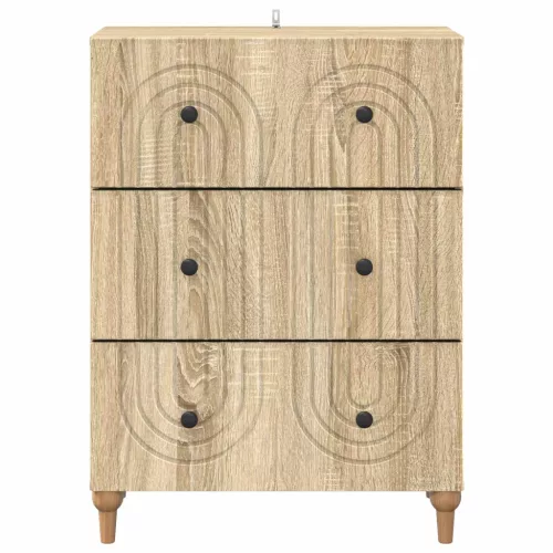  Fiókos szekrény Sonoma Tölgy 66 x 34,5 x 90 cm Szerelt Fa