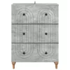  Fiókos szekrény Betonszürke 66 x 34,5 x 90 cm Szerelt Fa