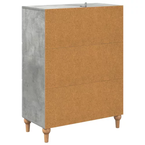  Fiókos szekrény Betonszürke 66 x 34,5 x 90 cm Szerelt Fa