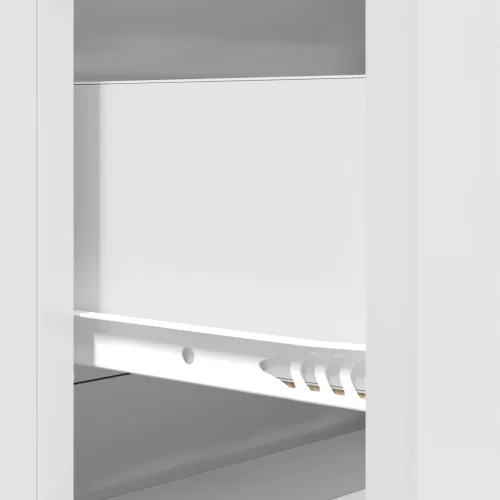  Fiókos szekrény Magasfényű Fehér 66 x 34,5 x 90 cm Szerelt Fa