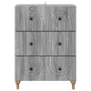  Fiókos szekrény Szürke Sonoma 66 x 34,5 x 90 cm Szerelt Fa