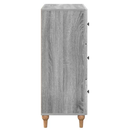  Fiókos szekrény Szürke Sonoma 66 x 34,5 x 90 cm Szerelt Fa