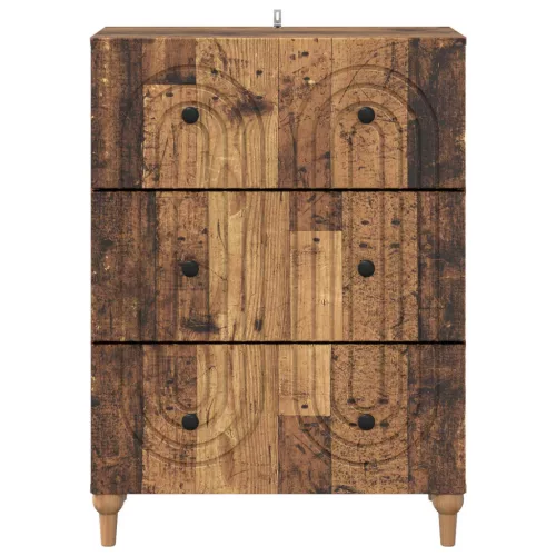  Fiókos szekrény Antik Fa 66 x 34,5 x 90 cm Szerelt Fa