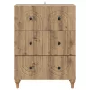  Fiókos szekrény Kézműves Tölgy 66 x 34,5 x 90 cm Szerelt Fa