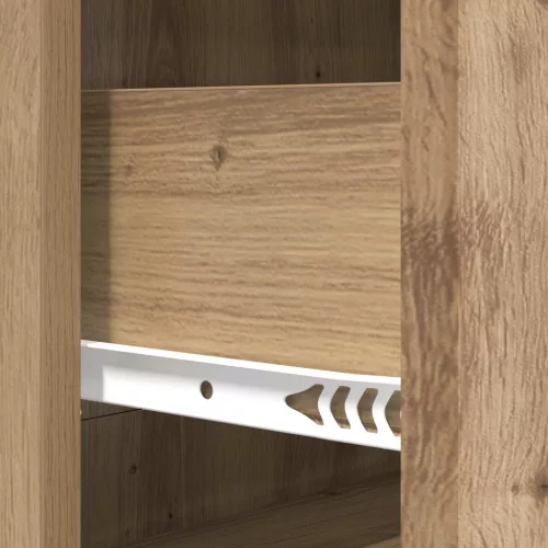  Fiókos szekrény Kézműves Tölgy 66 x 34,5 x 90 cm Szerelt Fa