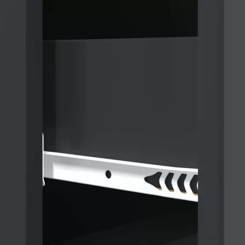  Fiókos szekrény Fekete 33 x 34,5 x 90 cm Szerelt Fa