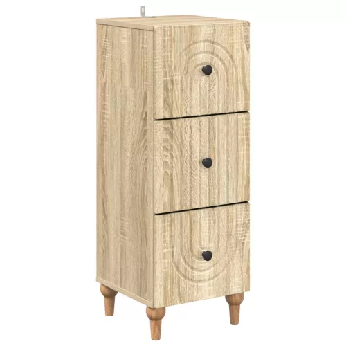  Fiókos szekrény Sonoma Tölgy 33 x 34,5 x 90 cm Szerelt Fa