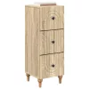  Fiókos szekrény Sonoma Tölgy 33 x 34,5 x 90 cm Szerelt Fa
