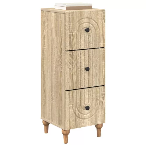  Fiókos szekrény Sonoma Tölgy 33 x 34,5 x 90 cm Szerelt Fa