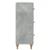  Fiókos szekrény Betonszürke 33 x 34,5 x 90 cm Szerelt Fa