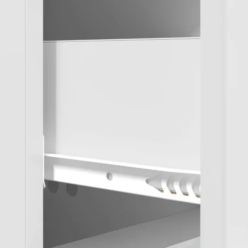  Fiókos szekrény Magasfényű Fehér 33 x 34,5 x 90 cm Szerelt Fa