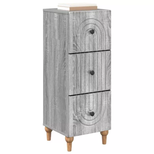  Fiókos szekrény Szürke Sonoma 33 x 34,5 x 90 cm Szerelt Fa