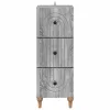 Fiókos szekrény Szürke Sonoma 33 x 34,5 x 90 cm Szerelt Fa