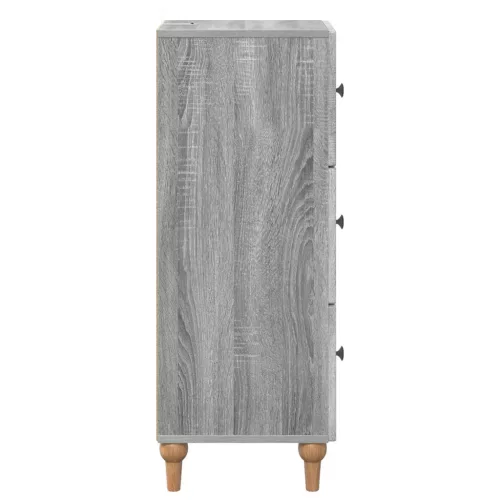  Fiókos szekrény Szürke Sonoma 33 x 34,5 x 90 cm Szerelt Fa