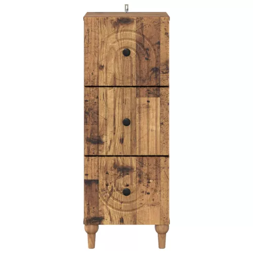  Fiókos szekrény Antik Fa 33 x 34,5 x 90 cm Szerelt Fa