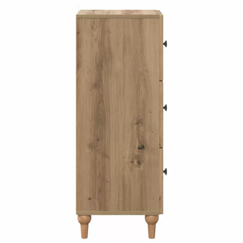  Fiókos szekrény Kézműves Tölgy 33 x 34,5 x 90 cm Szerelt Fa