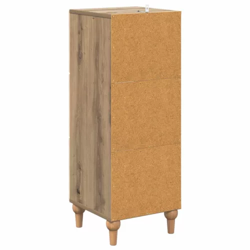  Fiókos szekrény Kézműves Tölgy 33 x 34,5 x 90 cm Szerelt Fa