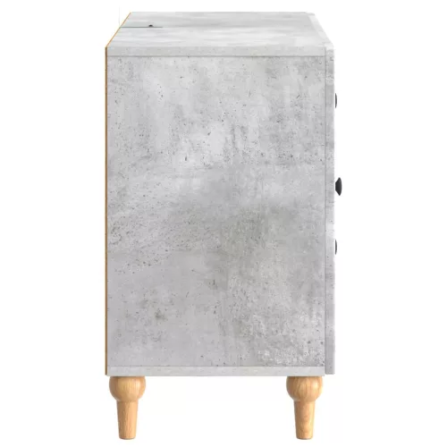  TV szekrény fiókkal Betonszürke 89 x 34,5 x 60 cm Szerelt Fa