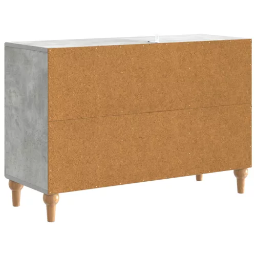  TV szekrény fiókkal Betonszürke 89 x 34,5 x 60 cm Szerelt Fa