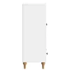  Széf fiókkal Magasfényű Fehér 66 x 34,5 x 95 cm Szerelt Fa