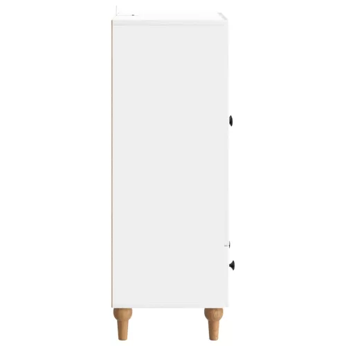  Széf fiókkal Magasfényű Fehér 66 x 34,5 x 95 cm Szerelt Fa