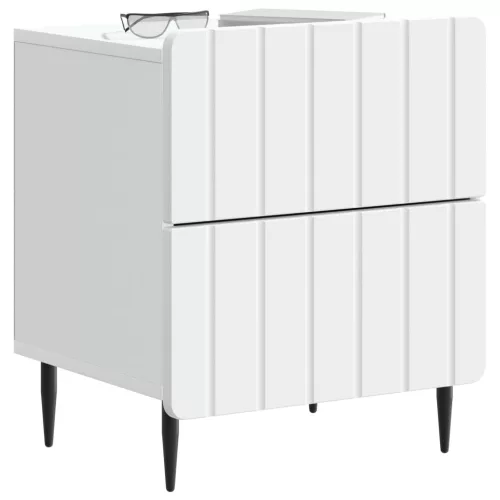  Éjjeliszekrény 2 pcs Fehér 43 x 34,5 x 49,5 cm Szerelt Fa