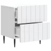  Éjjeliszekrény 2 pcs Fehér 43 x 34,5 x 49,5 cm Szerelt Fa