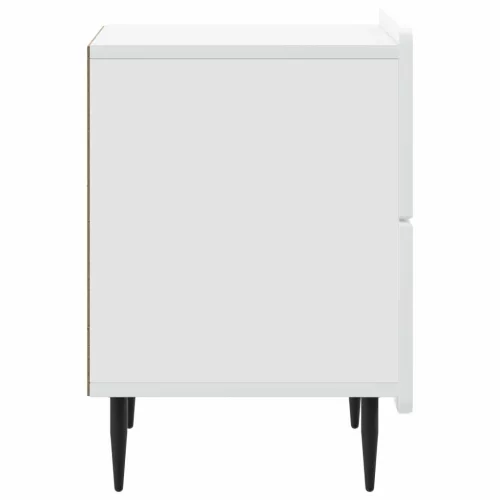  Éjjeliszekrény 2 pcs Fehér 43 x 34,5 x 49,5 cm Szerelt Fa