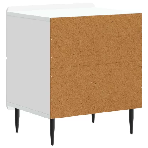 Éjjeliszekrény 2 pcs Fehér 43 x 34,5 x 49,5 cm Szerelt Fa