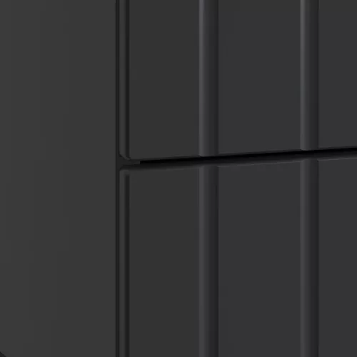  Éjjeliszekrény fiókkal Fekete 43 x 34,5 x 49,5 cm Szerelt Fa