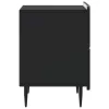 Éjjeliszekrény 2 pcs Fekete 43 x 34,5 x 49,5 cm Szerelt Fa