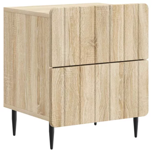  Éjjeliszekrény fiókkal 2 pcs Sonoma Tölgy 43 x 34,5 x 49,5 cm