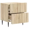  Éjjeliszekrény fiókkal 2 pcs Sonoma Tölgy 43 x 34,5 x 49,5 cm
