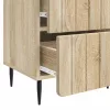  Éjjeliszekrény fiókkal 2 pcs Sonoma Tölgy 43 x 34,5 x 49,5 cm