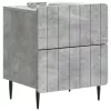  Éjjeliszekrény 2 pcs Betonszürke 43 x 34,5 x 49,5 cm Szerelt Fa