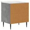  Éjjeliszekrény 2 pcs Betonszürke 43 x 34,5 x 49,5 cm Szerelt Fa