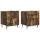  Éjjeliszekrény fiókkal 2 pcs Füstös Tölgy 43 x 34,5 x 49,5 cm